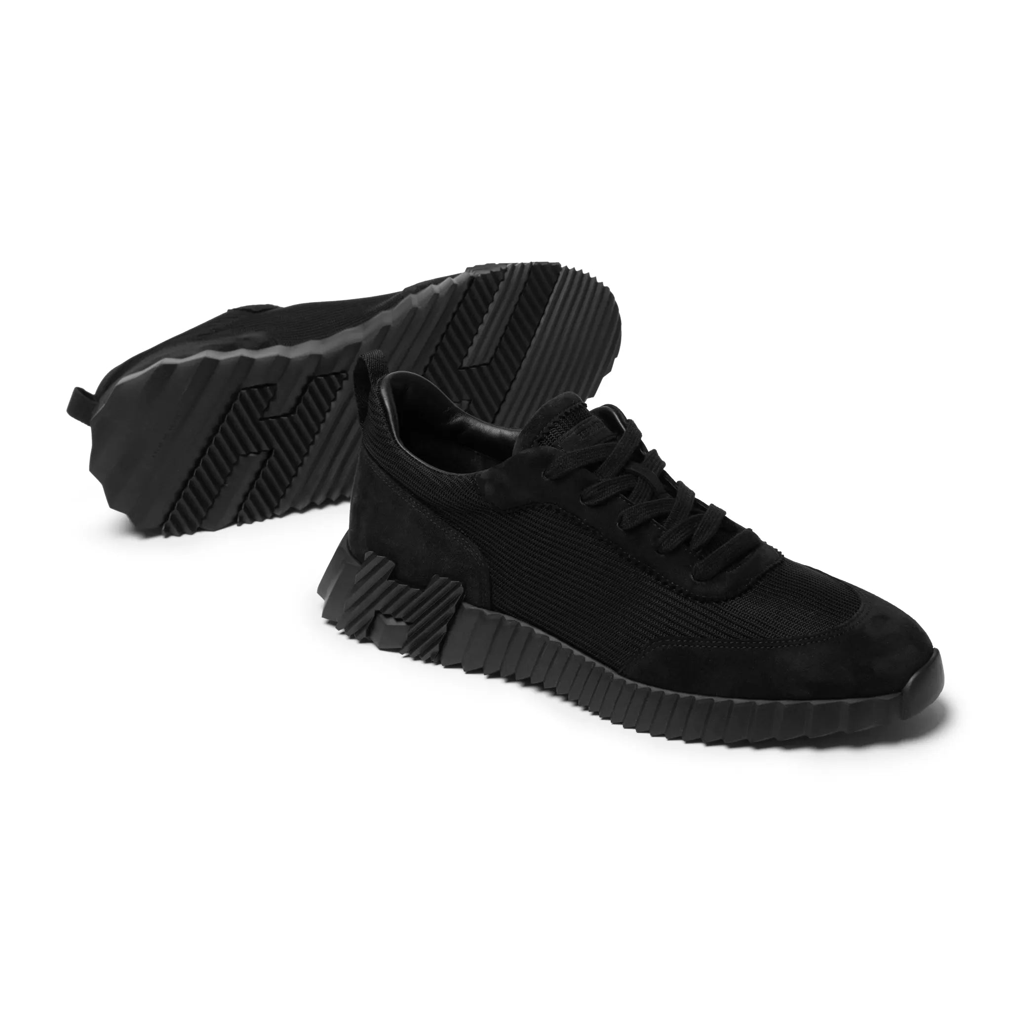 Sole View of Hermès Paris Bouncing Sneaker Triple Black